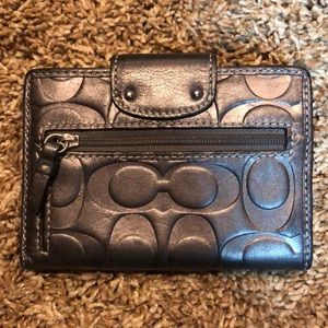 Coach Bags - Coach wallet - embossed black/pewter Coach Bags - Coach wallet - embossed black/pewter